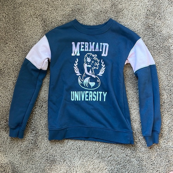 SO Other - "Mermaid University" Graphic Sweatshirt - Girls L 10/12